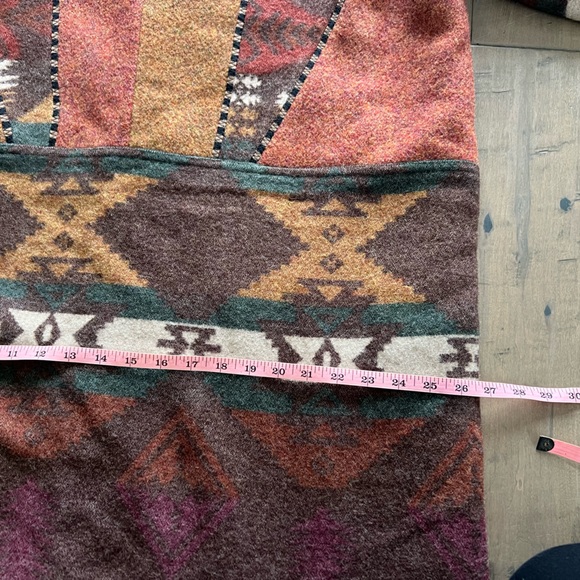 VINTAGE BLANKET COAT CB CANVASBACKS L XL WESTERN WOOL WOVEN - Picture 12 of 16